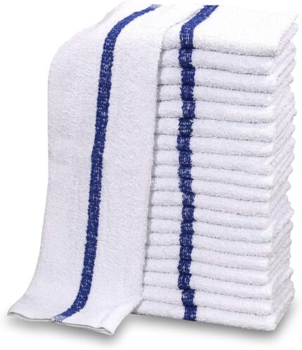 Hanzila Mills Cotton Blend White Restaurant Bar Mops Kitchen Towels